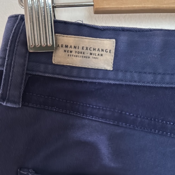 Armani Exchange skinny fit blue cotton sz4 - Picture 8 of 14